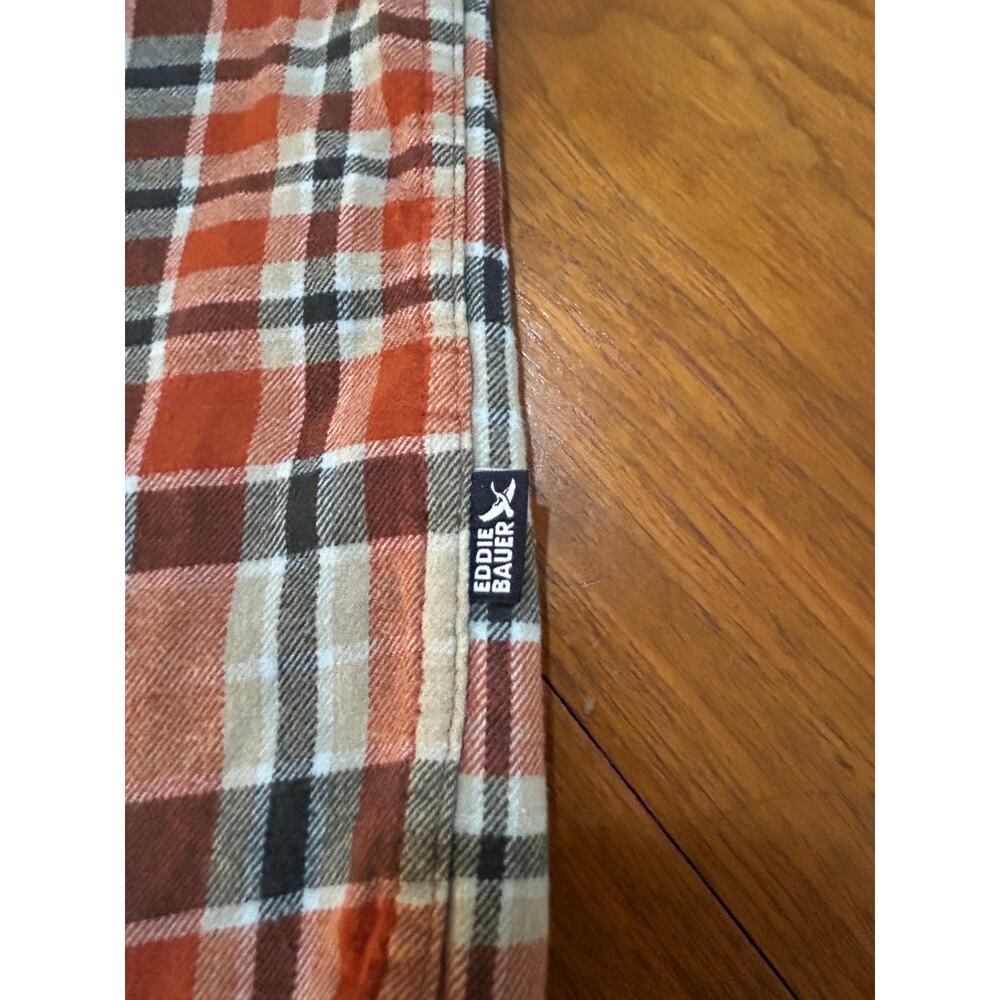 Plaid Flannel Eddie Bauer Long-Sleeve Button-Down Shirt Y2K Grunge - (Mens L)‎ - Picture 11 of 11
